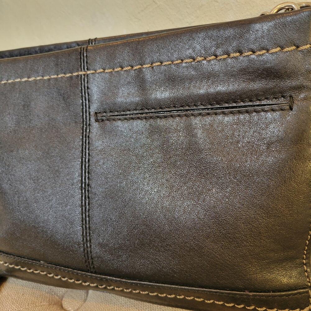 THE SAK Iris Purse Black Leather 3-Way Demi Clutch Adjustable Crossbody Bag - Picture 5 of 12